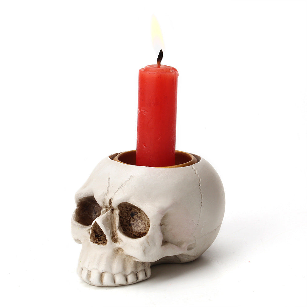 Creative resin horror tabletop candlestick
