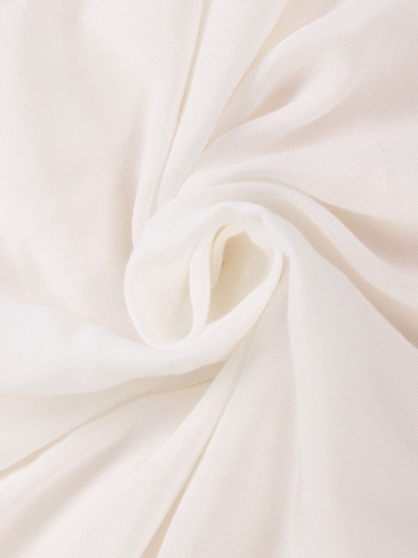 Vestidos 2023 Summer ZANZEA Women Strapless Sexy V Neck Sleeveless Dress Casual Loose Long Maxi Solid Dress White Oversized