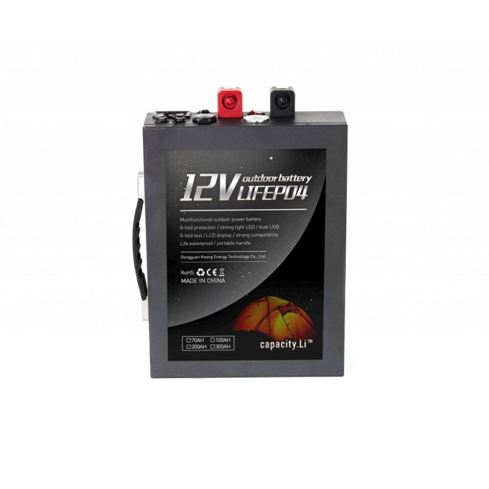 12V 100ah Rechargeable Battery 100A lifepo4 battery pack Inverter 220V AC350W with Bms For RV Solar and Engine Boat