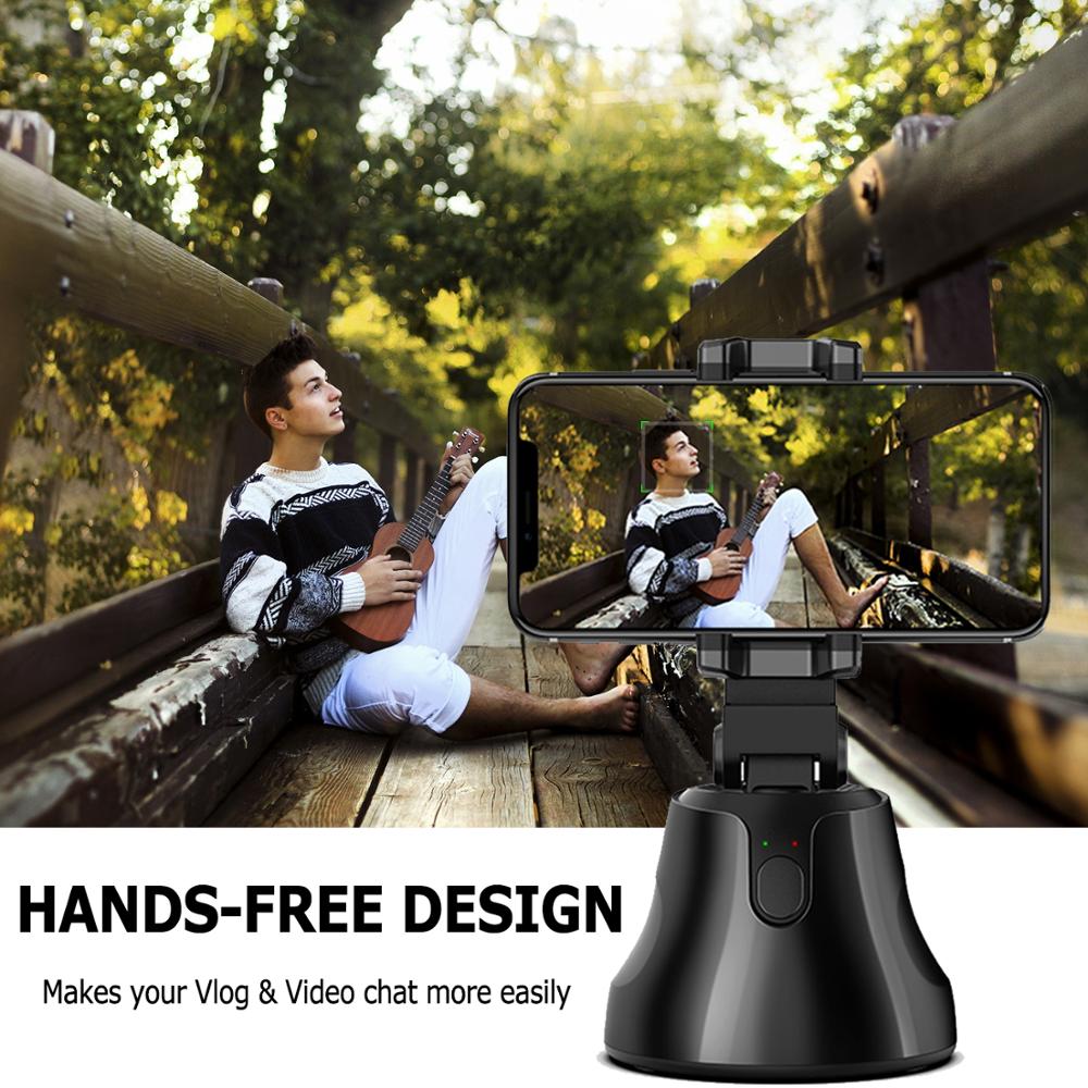 Portable All-in-one Auto Smart Shooting Selfie Stick , 360 Rotation Auto Face Tracking Object Tracking vlog Camera Phone Holder