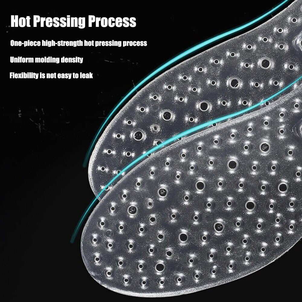 Comfort Sports Foot Massage Insoles for Plantar Fascitis Pain Relief Silicone Shoe Pads Men Sneakers Air Cushion Insole Women