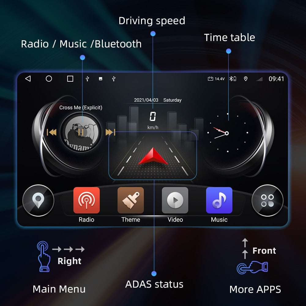 Isudar T72 2 Din Car Multimedia player Android 10 For VW/Volkswagen/POLO/PASSAT B6/B7/Golf/Tiguan/Skoda GPS Car Radio Audio Auto