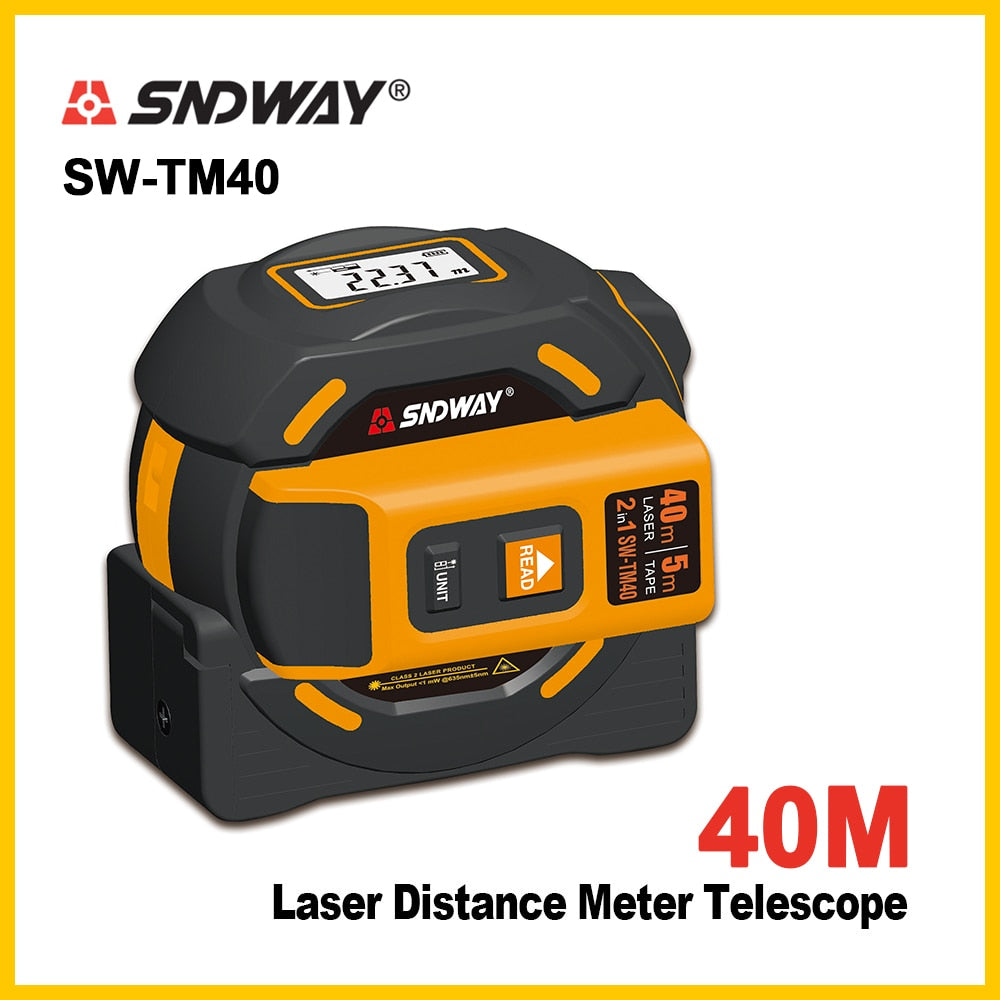 SNDWAY new Laser distance meter Laser rangefinder multi function Self-Locking Hand Tool Device Laser range finder