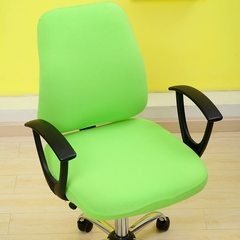 Office Chair Covers Elastic Armchair Seat Cover Dustproof Seat Chair Protector Cover Rotating Lift Computer Chair Seat Silpcover