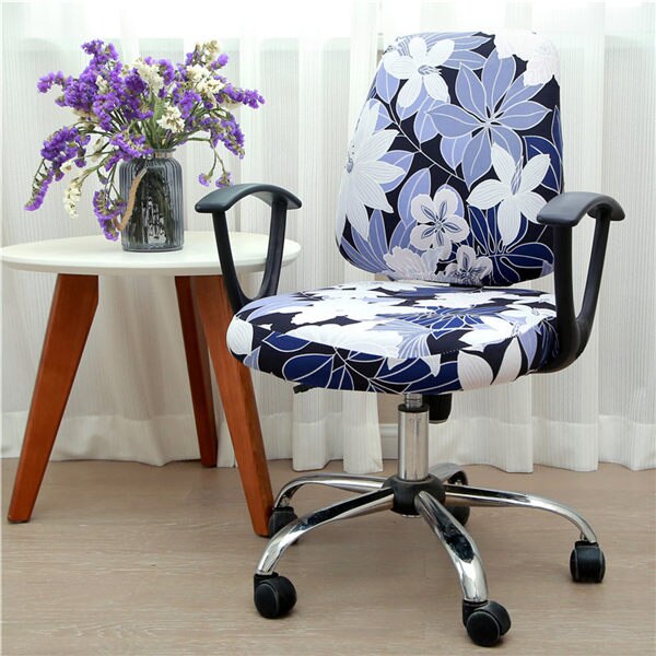 Office Chair Covers Elastic Armchair Seat Cover Dustproof Seat Chair Protector Cover Rotating Lift Computer Chair Seat Silpcover