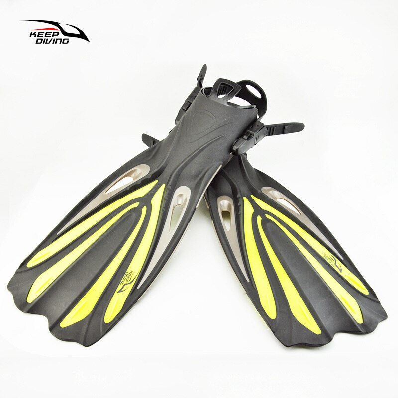 Keep Diving Open Heel Scuba Diving Long Fins Adjustable Snorkeling Swim Flippers Special For Diving Boots Shoes Monofin Gear