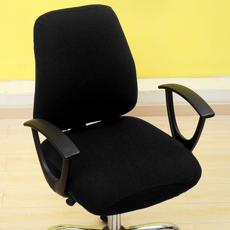 Office Chair Covers Elastic Armchair Seat Cover Dustproof Seat Chair Protector Cover Rotating Lift Computer Chair Seat Silpcover