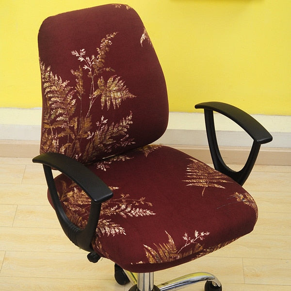 Office Chair Covers Elastic Armchair Seat Cover Dustproof Seat Chair Protector Cover Rotating Lift Computer Chair Seat Silpcover