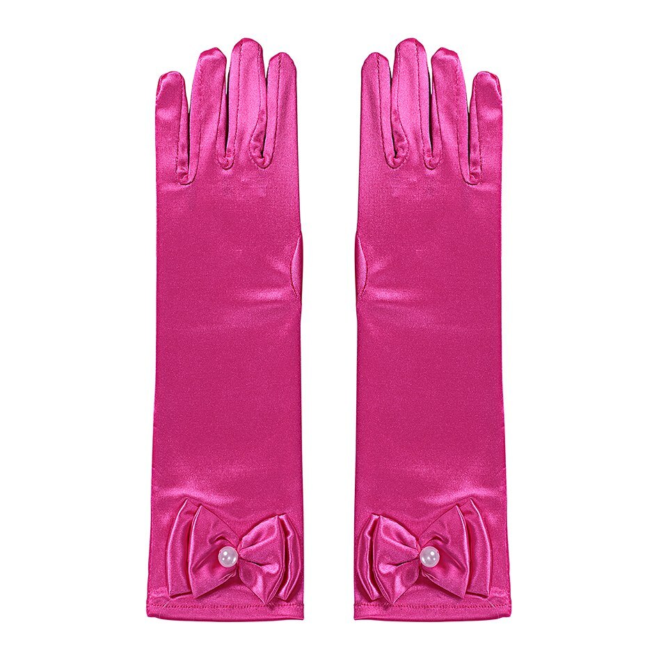 VOGUEON Girls Rapunzel Snow White Mermaid Jasmine Wig Braid Children Rainbow Wing Gloves Party Accessory Kids Halloween Costume