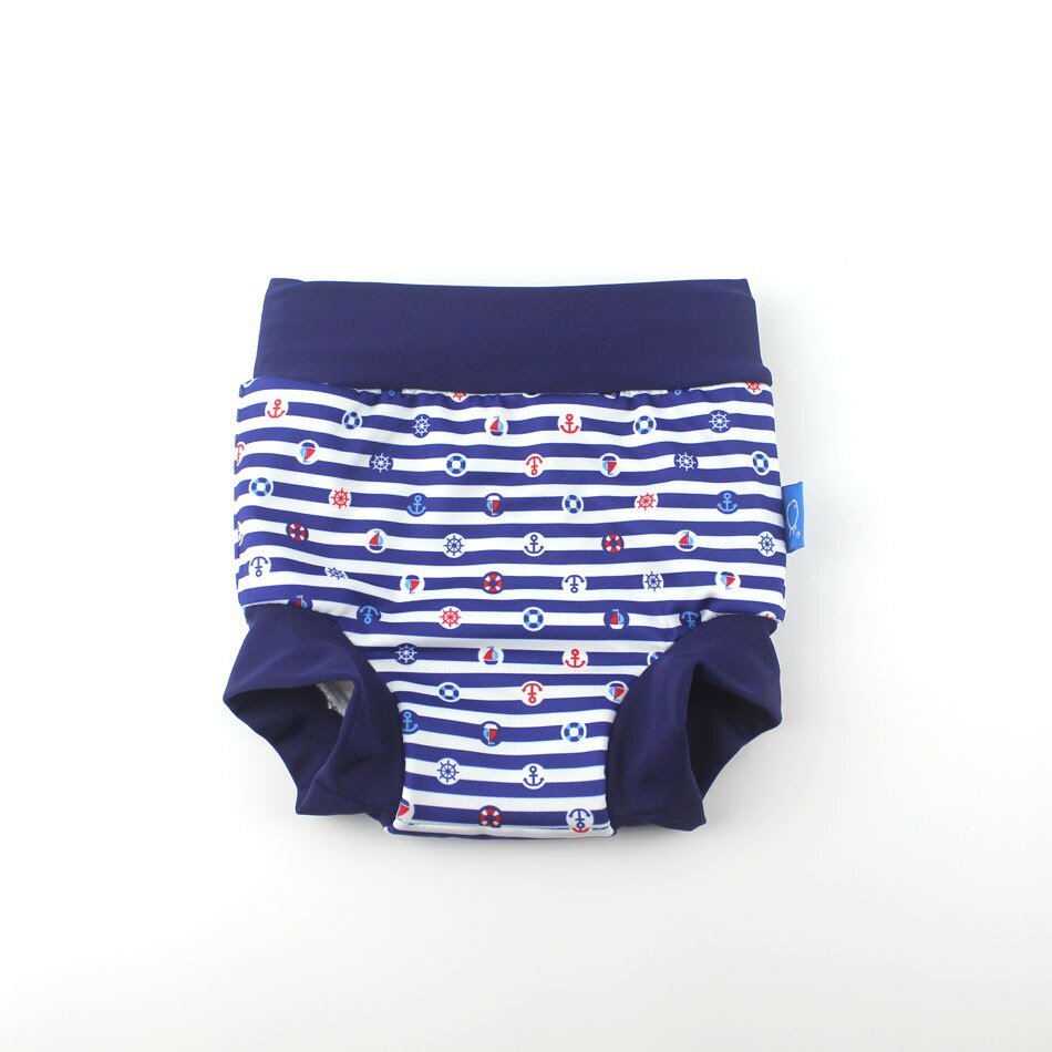 Infant Children Leakproof Swimming Nappies Newborn Baby High Waist Swimming Trunks Baby Boys Girls Cartoon Printed Swim Diapers