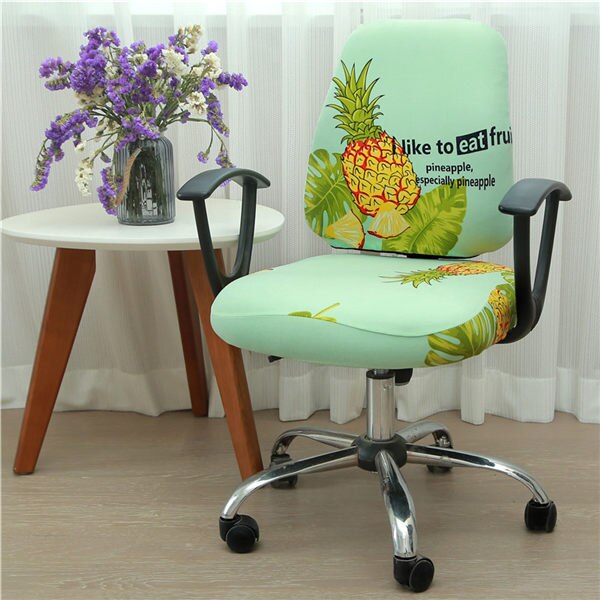 Office Chair Covers Elastic Armchair Seat Cover Dustproof Seat Chair Protector Cover Rotating Lift Computer Chair Seat Silpcover