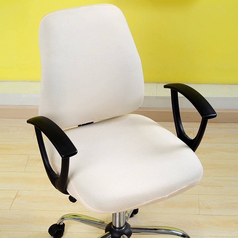 Office Chair Covers Elastic Armchair Seat Cover Dustproof Seat Chair Protector Cover Rotating Lift Computer Chair Seat Silpcover