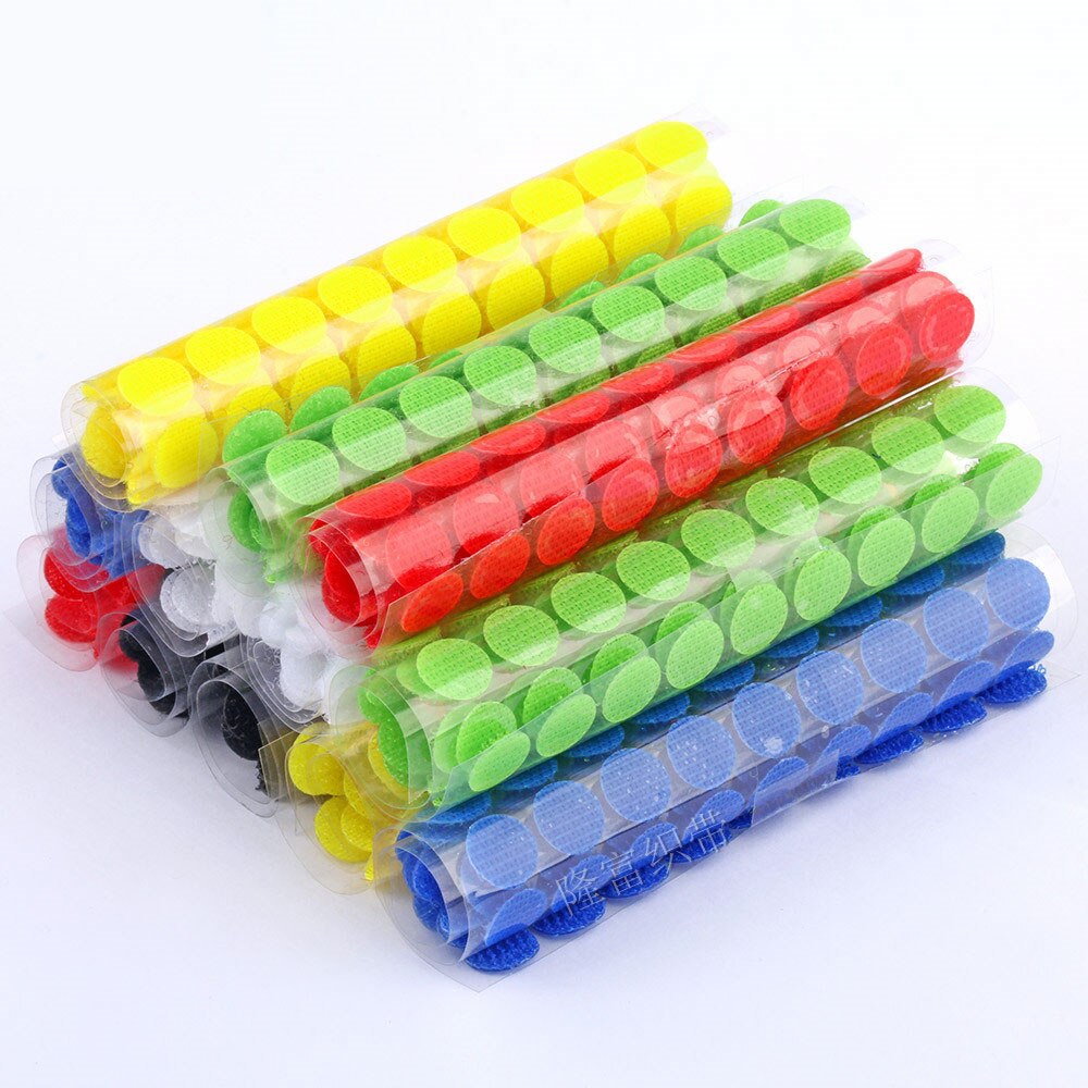 Adhesive Self Adhesive Fastener Tape Hooks and Loops Dot Sticker Tape Nylon Home Klitterband Glue