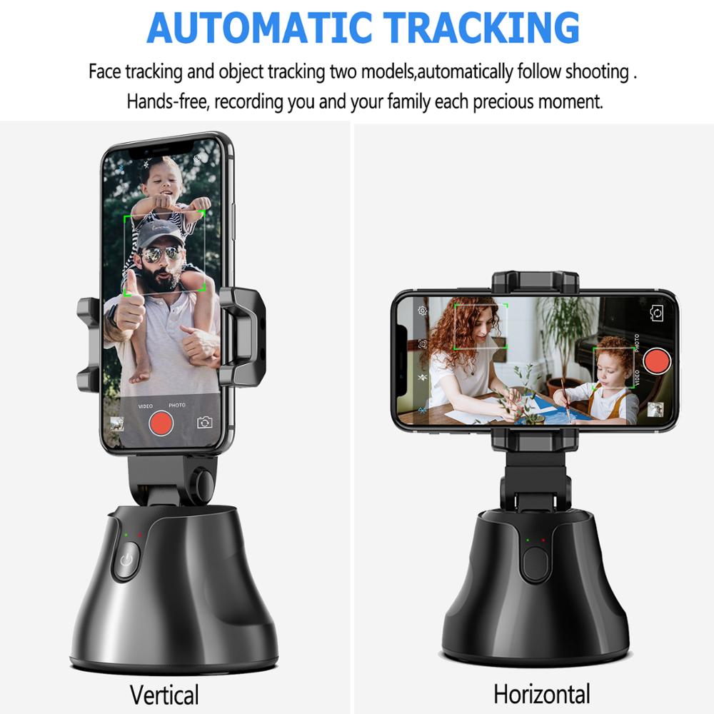 Portable All-in-one Auto Smart Shooting Selfie Stick , 360 Rotation Auto Face Tracking Object Tracking vlog Camera Phone Holder