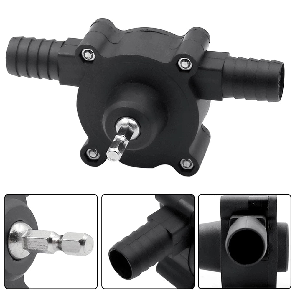 Portable Electric Drill Pump Diesel Oil Fluid Water Pump Mini Hand Self-priming Liquid Transfer Pumps
