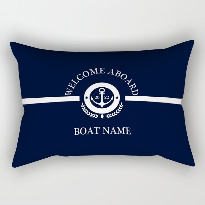 Dark blue nautical series sofa cushion cover 40*60 home decoration waist pillow cover cushion cover 30*50 can be customized