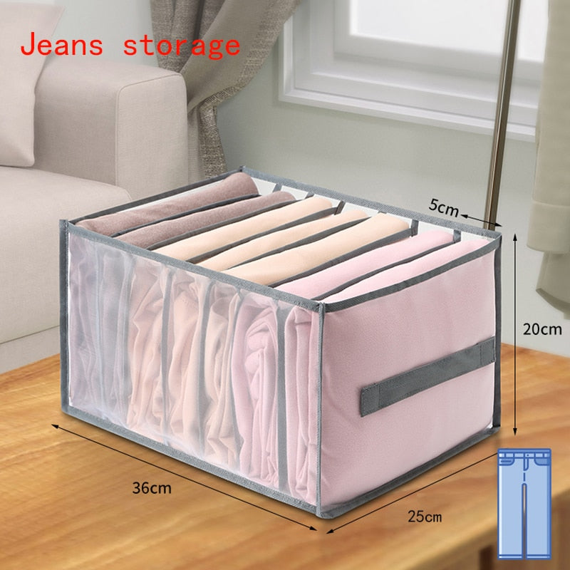 Closet Organizer For Underwear Socks Home Cabinet Divider Storage Box Storage Organizer for clothes Foldable Drawer Organizer