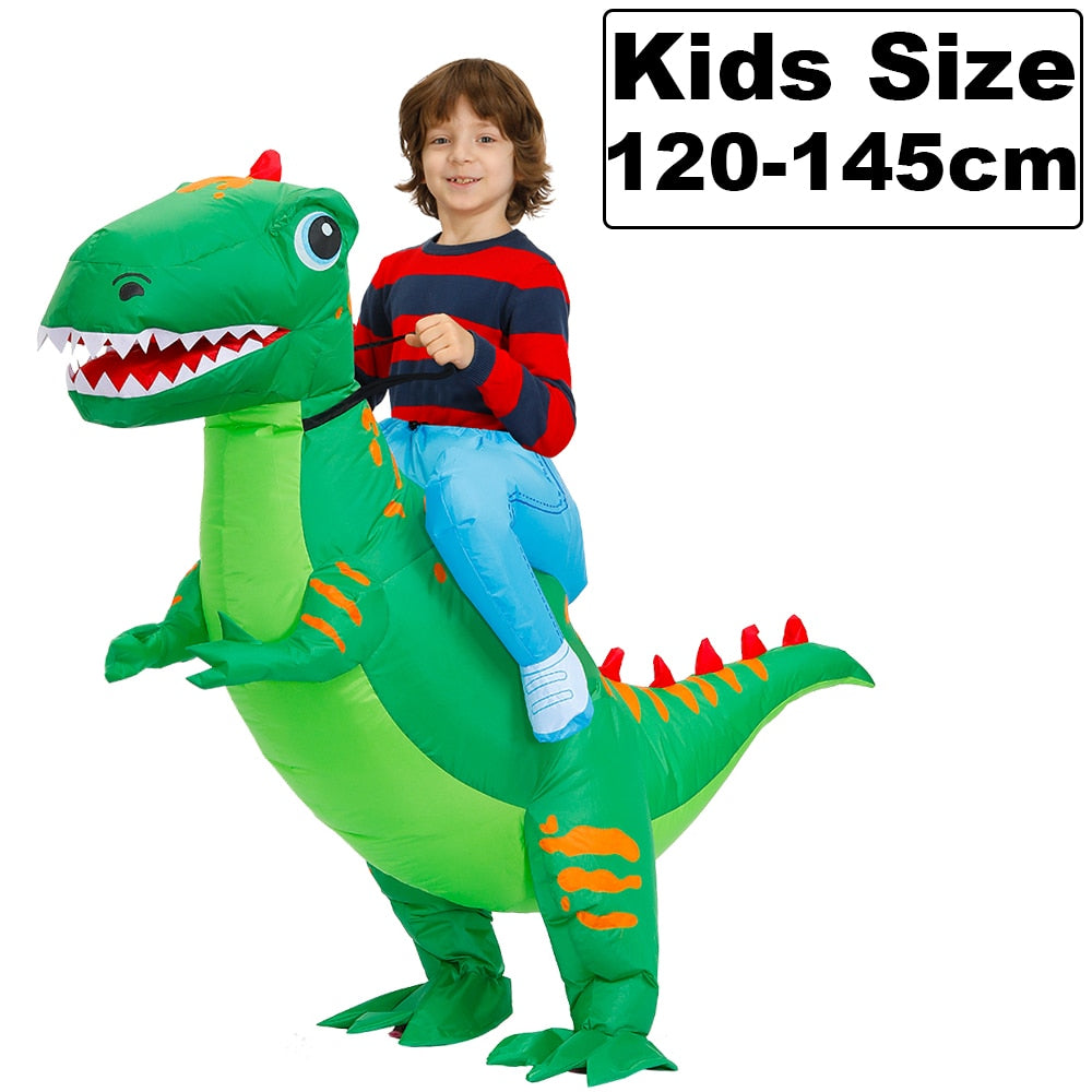 HOT Anime Dinosaur Inflatable Costume Party Mascot Alien Costumes Suit Disfraz Cosplay Halloween Costumes For Adult Kids Dress