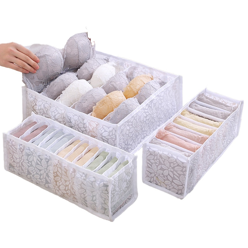 Closet Organizer For Underwear Socks Home Cabinet Divider Storage Box Storage Organizer for clothes Foldable Drawer Organizer