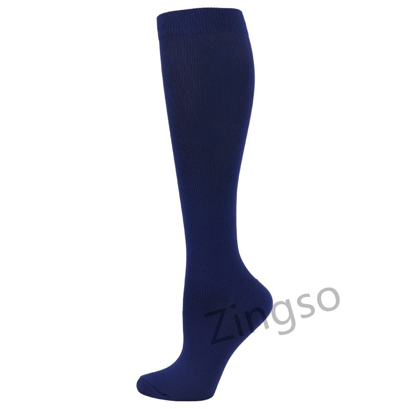Copper Compression Socks Men Women Anti Fatigue Pain Relief Knee High Stockings 20-30 mmHg for Running Athletic Pregnancy XXL