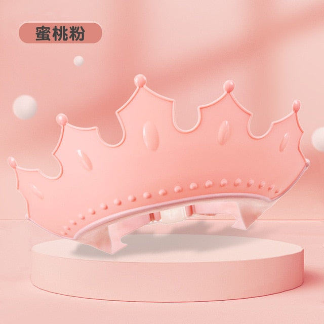 Baby Swim Shower Cap Bath Shampoo Adjustable Eye Protection Head Water Cover Baby Care Wash Hair Shower Cap For 0-6 Years Kids