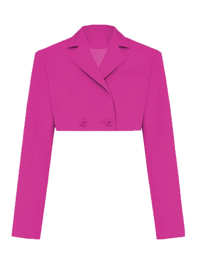 Taruxy 2022 Fall Women Blazer Suit Two Piece Sets Turn-down Collar Blazers Tops And Pleated Skirts Femme High Street Y2K Outfits