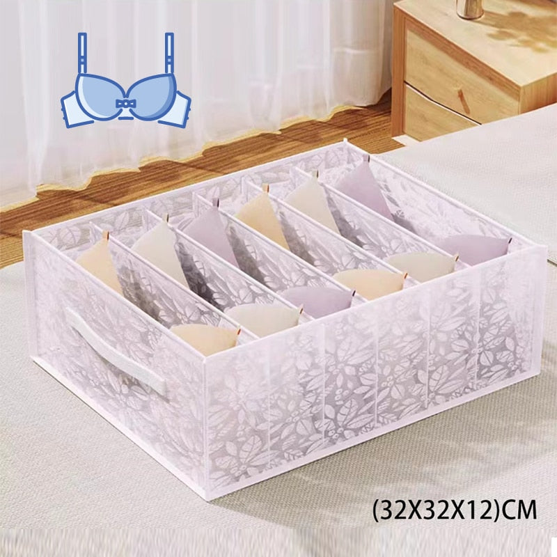 Closet Organizer For Underwear Socks Home Cabinet Divider Storage Box Storage Organizer for clothes Foldable Drawer Organizer