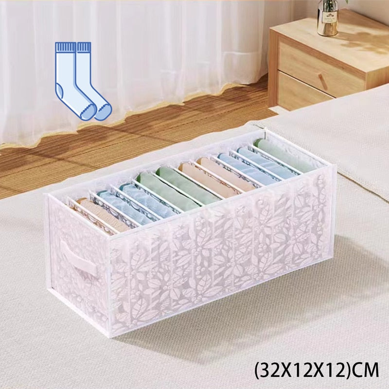 Closet Organizer For Underwear Socks Home Cabinet Divider Storage Box Storage Organizer for clothes Foldable Drawer Organizer