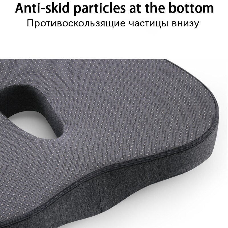 Memory Foam Lumbar Cushion Orthopedic Pillow Office Chair Cushion Support Waist Back Pillow Sets Car Seat Cushion Hips Massager