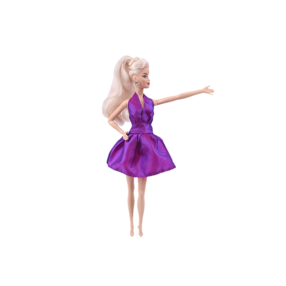 30Cm Purple Barbies Doll Clothes,Fashion Coat,Pants,Dress, 11.8 Inch Dolls,Gift,Barbies Accesories,Miniature Items