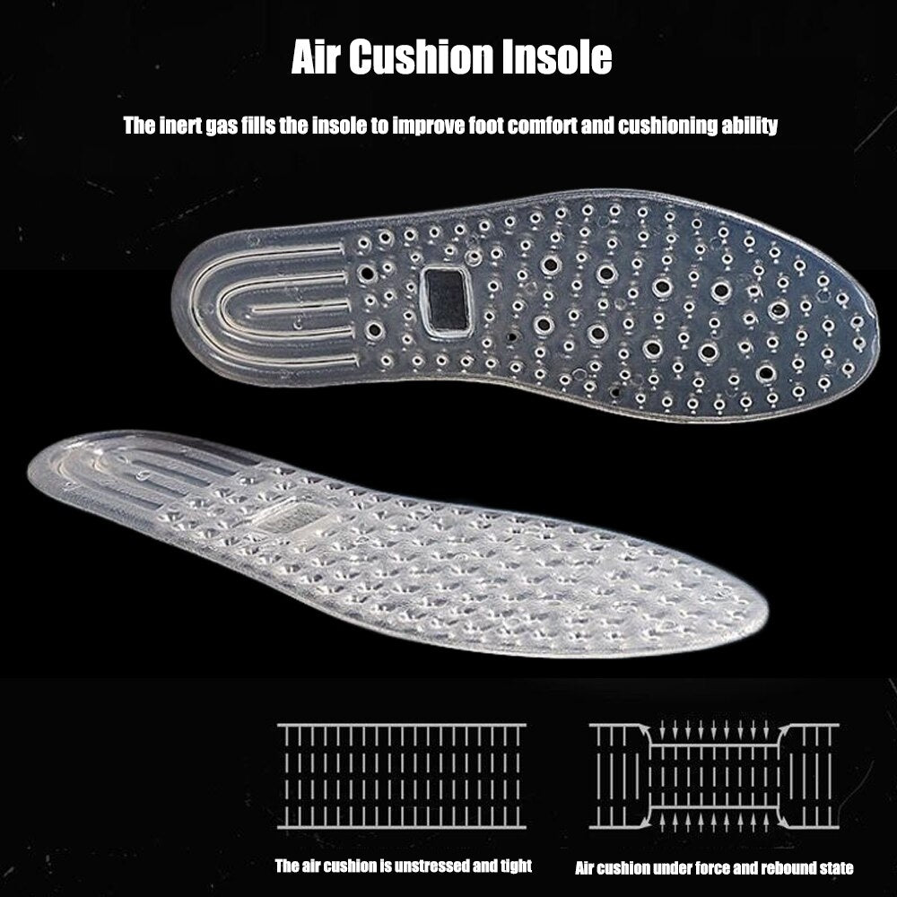 Comfort Sports Foot Massage Insoles for Plantar Fascitis Pain Relief Silicone Shoe Pads Men Sneakers Air Cushion Insole Women
