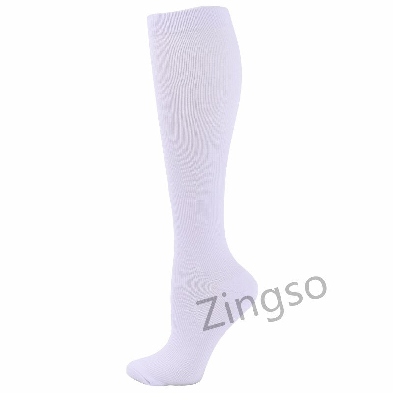 Copper Compression Socks Men Women Anti Fatigue Pain Relief Knee High Stockings 20-30 mmHg for Running Athletic Pregnancy XXL