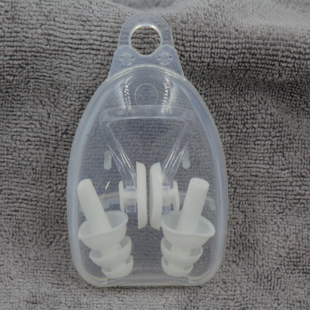 Earplugs Water Sports Swimming Accessories Silicone Soft Portable Dust-Proof Ear Plugs With Box Diving Water Waterproof Ear Plug
