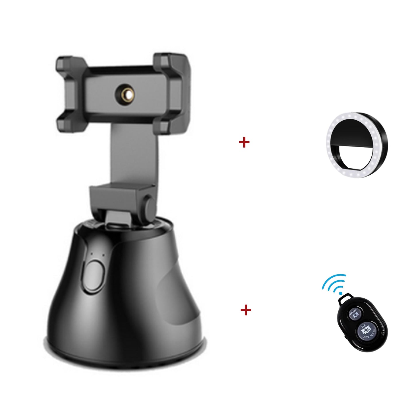 Portable All-in-one Auto Smart Shooting Selfie Stick , 360 Rotation Auto Face Tracking Object Tracking vlog Camera Phone Holder