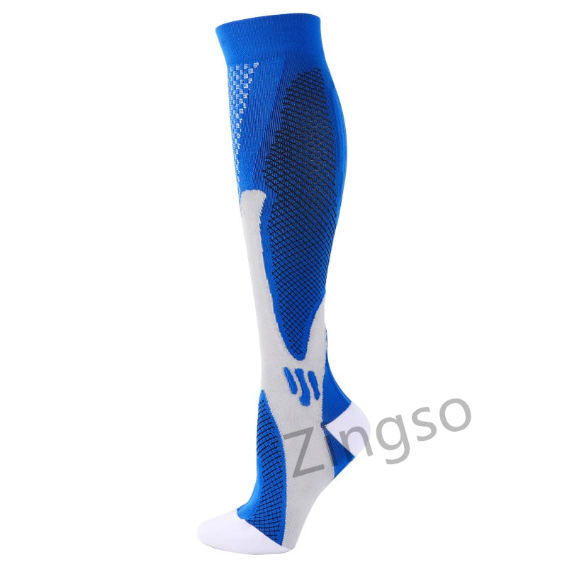 Copper Compression Socks Men Women Anti Fatigue Pain Relief Knee High Stockings 20-30 mmHg for Running Athletic Pregnancy XXL