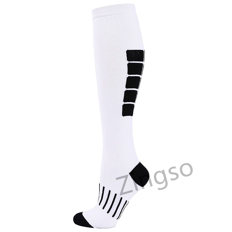 Copper Compression Socks Men Women Anti Fatigue Pain Relief Knee High Stockings 20-30 mmHg for Running Athletic Pregnancy XXL