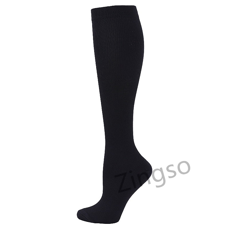 Copper Compression Socks Men Women Anti Fatigue Pain Relief Knee High Stockings 20-30 mmHg for Running Athletic Pregnancy XXL