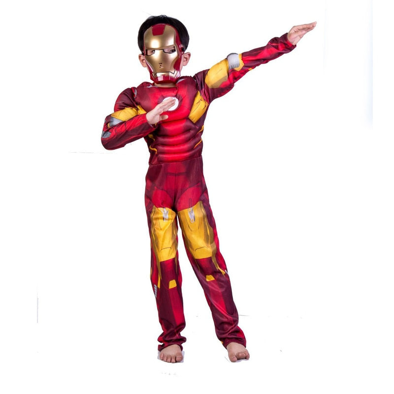 Halloween Performance Props Children Kids Holloween Costume for Cosplay Muscle Golden Wolf with Claws Suit Clothes Child Gift