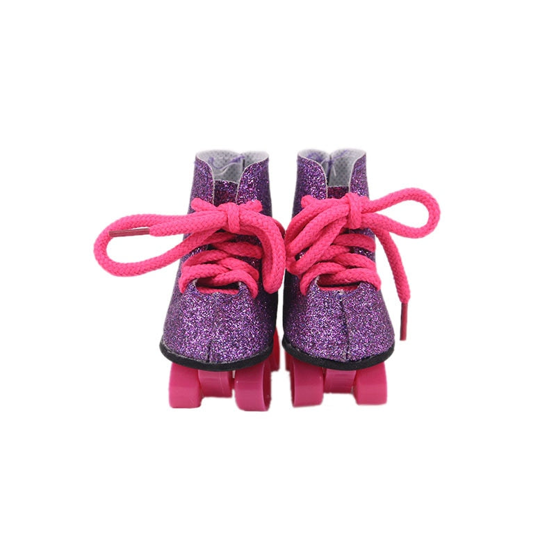 Doll Clothes Purple Series Dsinesy Unicorn Dress Doll Shoes For 18 Inch American&43m Reborn Baby Reborn New Born Doll Girl's Toy