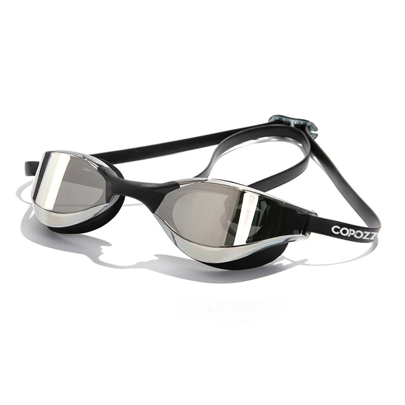 COPOZZ Professional Waterproof Plating Clear Double Anti-fog Swim Glasses Anti-UV Men Women Eyewear Swimming Goggles with Case