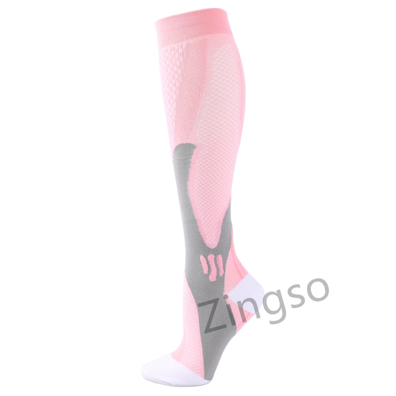 Copper Compression Socks Men Women Anti Fatigue Pain Relief Knee High Stockings 20-30 mmHg for Running Athletic Pregnancy XXL