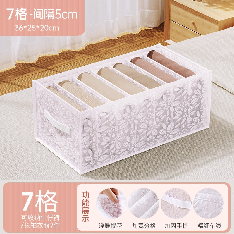 Closet Organizer For Underwear Socks Home Cabinet Divider Storage Box Storage Organizer for clothes Foldable Drawer Organizer