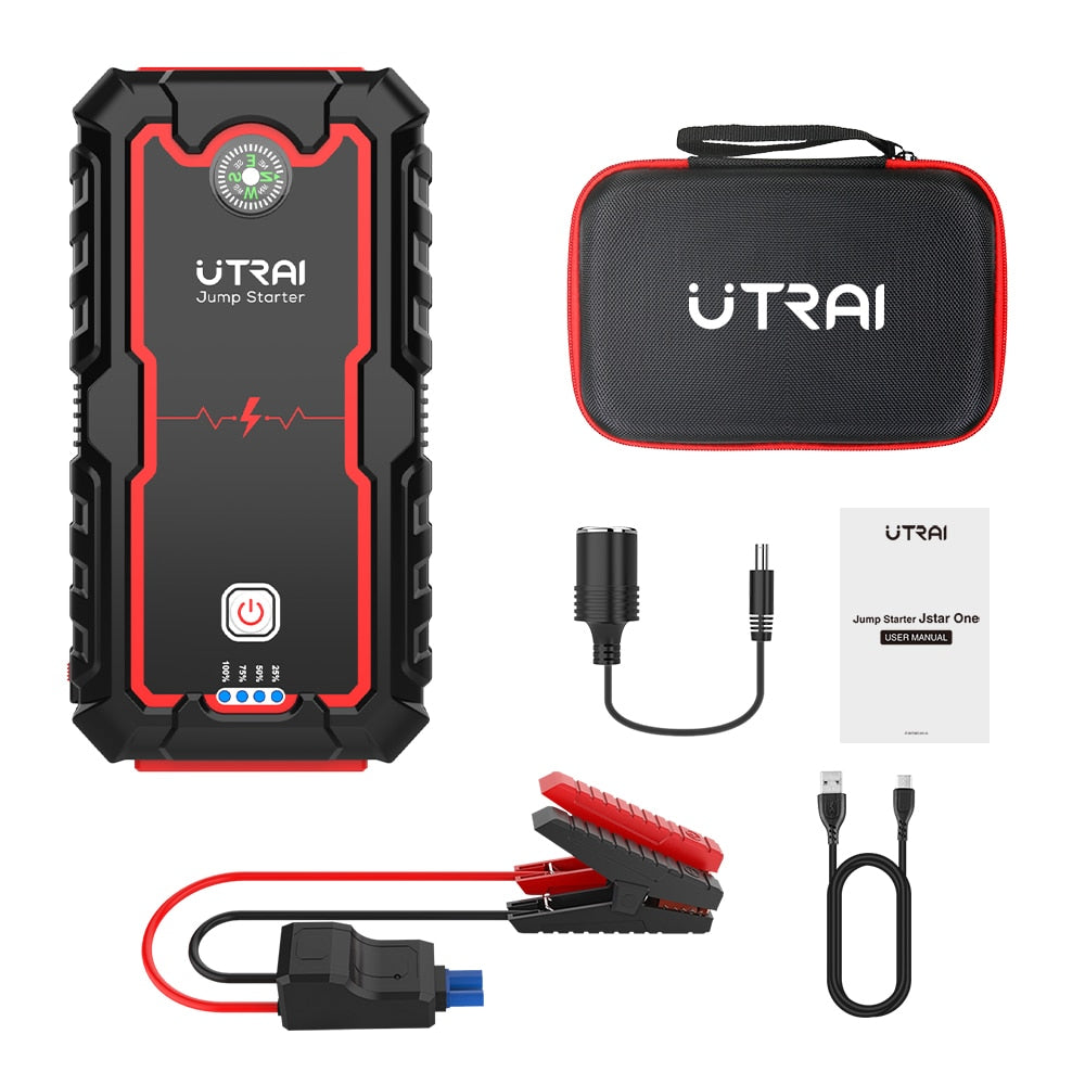 UTRAI Power Bank 2000A Jump Starter Portable Charger Car Booster 12V Auto Starting Device Emergency Car Battery Starter