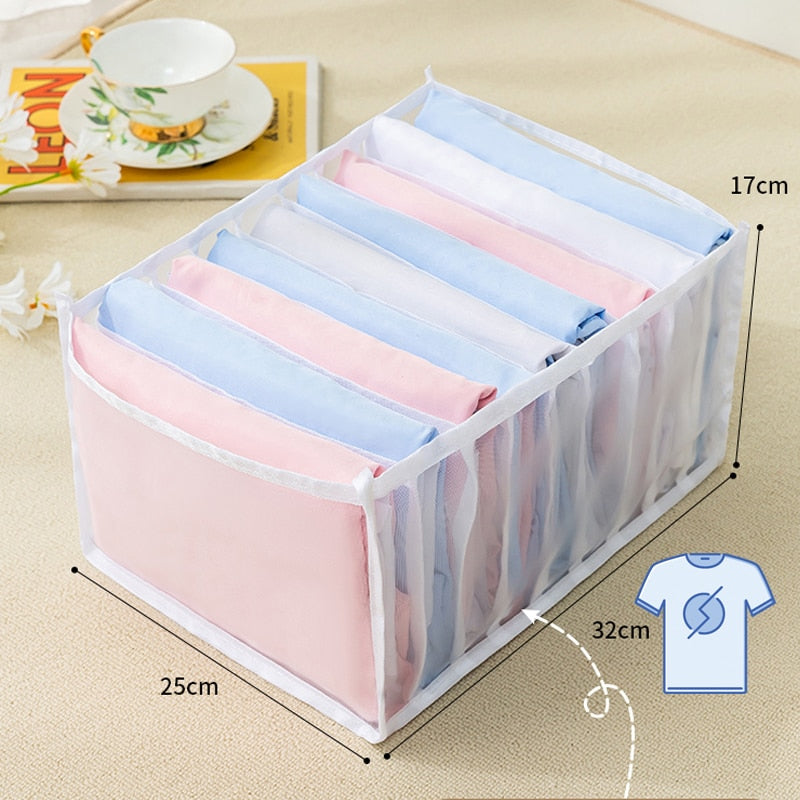Closet Organizer For Underwear Socks Home Cabinet Divider Storage Box Storage Organizer for clothes Foldable Drawer Organizer