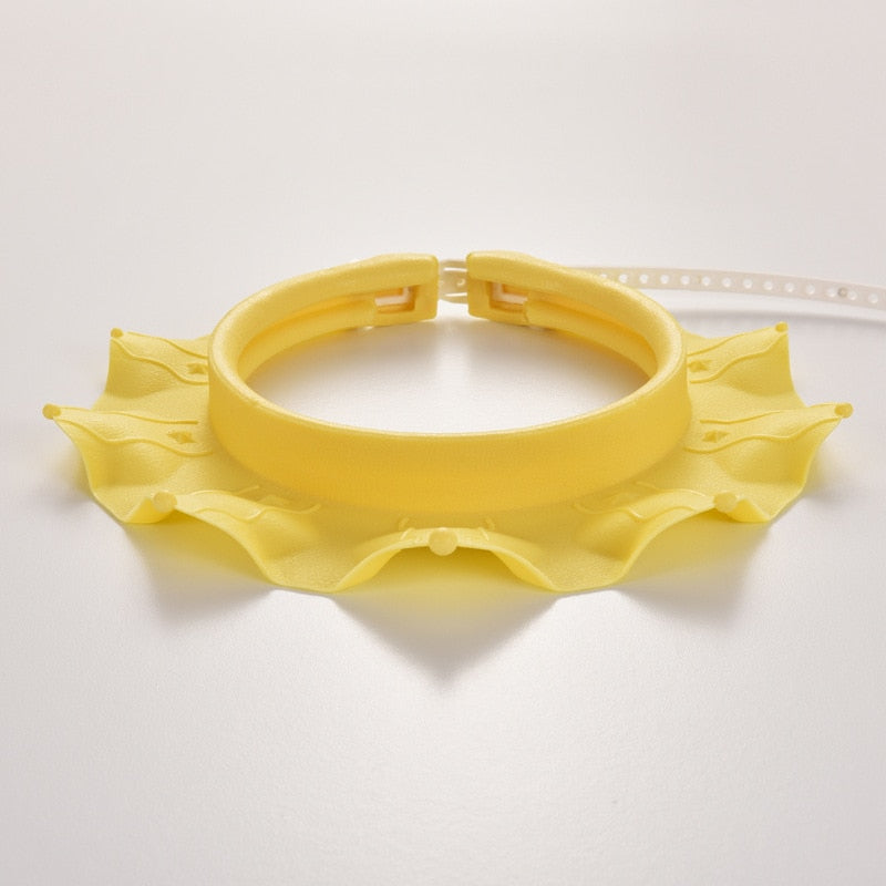 Baby Swim Shower Cap Bath Shampoo Adjustable Eye Protection Head Water Cover Baby Care Wash Hair Shower Cap For 0-6 Years Kids