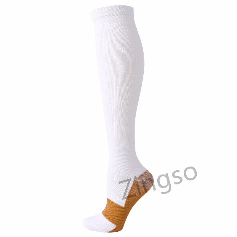 Copper Compression Socks Men Women Anti Fatigue Pain Relief Knee High Stockings 20-30 mmHg for Running Athletic Pregnancy XXL
