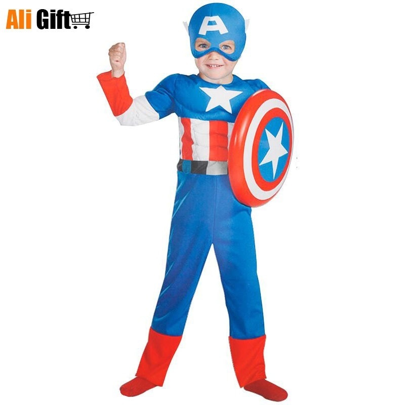 Halloween Performance Props Children Kids Holloween Costume for Cosplay Muscle Golden Wolf with Claws Suit Clothes Child Gift