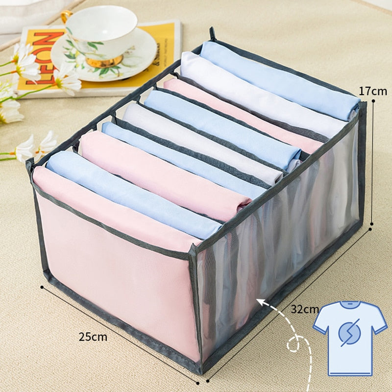 Closet Organizer For Underwear Socks Home Cabinet Divider Storage Box Storage Organizer for clothes Foldable Drawer Organizer