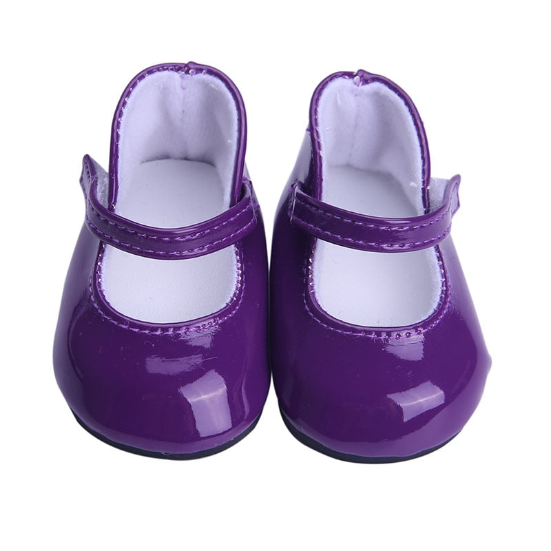 Doll Clothes Purple Series Dsinesy Unicorn Dress Doll Shoes For 18 Inch American&43m Reborn Baby Reborn New Born Doll Girl's Toy