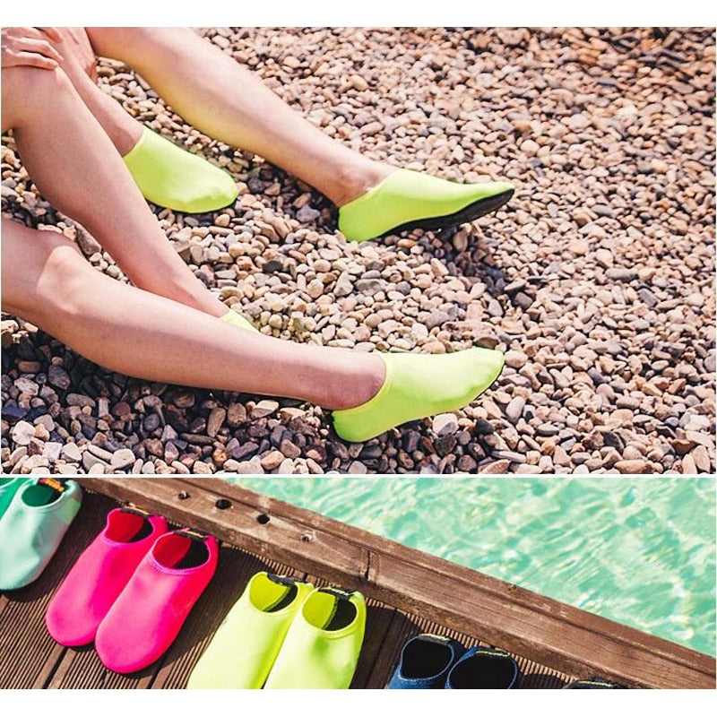 Water Shoes Men Women Swimming Socks Printing Color Summer Beach Sneakers Seaside Sneaker Socks Slippers for Men Women